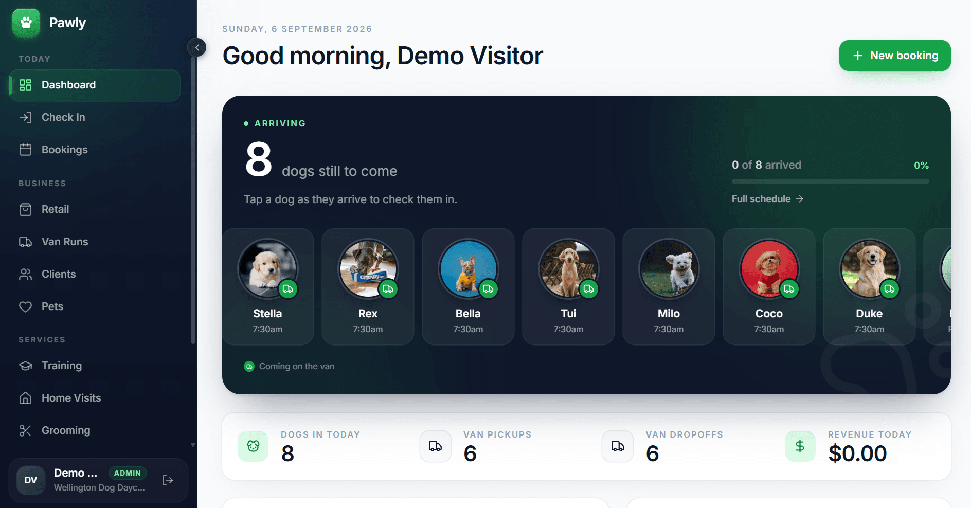 Pawly dashboard